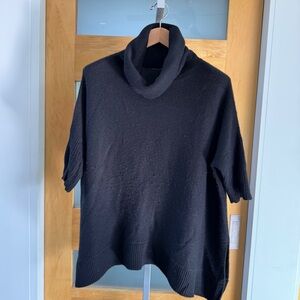 360 Sweater Black Cowl Neck Sweater
